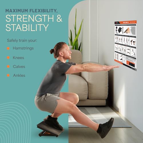 Lifepro InclineX Slant Board for exercise — Adjustable Calf Stretch Board