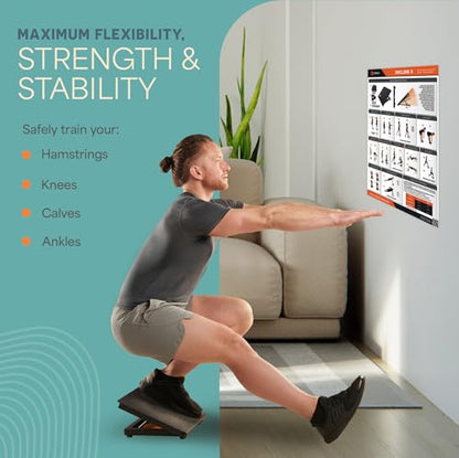 Lifepro InclineX Slant Board for exercise — Adjustable Calf Stretch Board