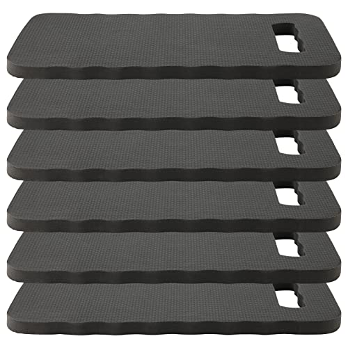 6 Pack Garden Kneeling Pads, Foam Thick Knee Pad, Kneeler Mat for Long Gardening Hours, Yoga, Prayer and Exercise 16 x 7 x 1 Inch, Black - size: 6PCS Black