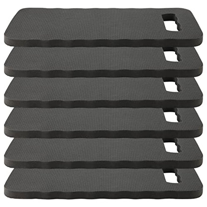 6 Pack Garden Kneeling Pads, Foam Thick Knee Pad, Kneeler Mat for Long Gardening Hours, Yoga, Prayer and Exercise 16 x 7 x 1 Inch, Black - size: 6PCS Black