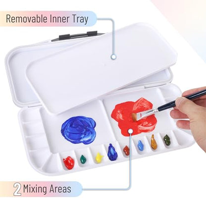 Mr. Pen- Airtight Watercolor Palette with Lid, 12 Pack - color: White, size: 12 Pack