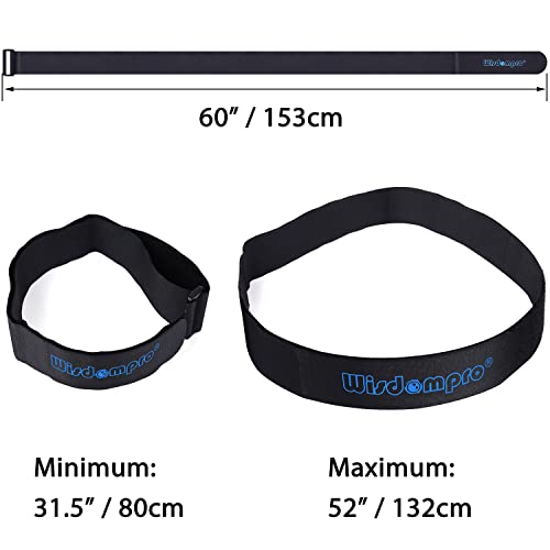 Wisdompro Extra Large 4 Pack 2 x 60" Hook & Loop Tie Down Straps Heavy Duty - size: Extra Large 4 Pack, 2 x 60 Inch
