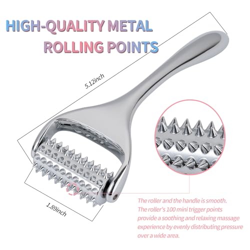 SOOTHESOUL Acupuncture Massage Roller, Good Gift for Your Loved, Trigger Points Massage Tool, Pain Relief and Stress Relaxing Massager for Muscle,Scalp, Hand,Neck, Arm, Foot, Face