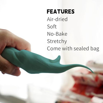 Air Dry Clay Lightweight, Flexible Modeling Clay for Adults Arts and Crafts | Professional & Moldable, Soft & No-Stick, Polymer Clay for Sculpting, Molding,Anime Figures,Making Costumes,DIY Projects - color: Green