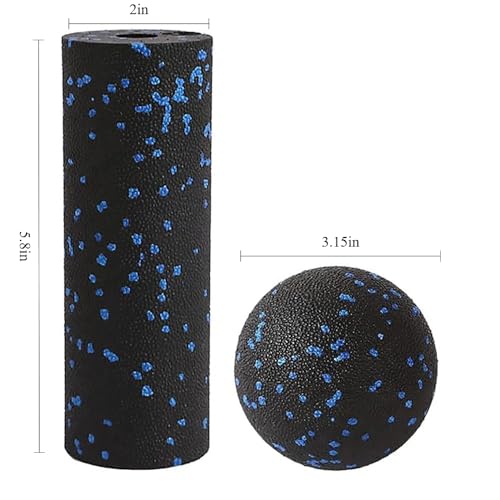 Mini Foam Roller Peanut Ball for Muscle Massage - for Trigger Point, Myofascial & Deep Tissue Massage. Ideal Pre/Post-Workout to Relax Tight Muscles, Relieve Soreness & Accelerate Recovery