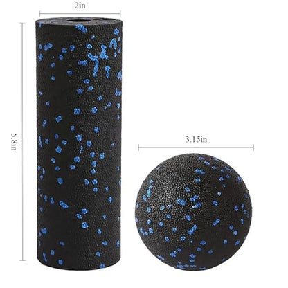 Mini Foam Roller Peanut Ball for Muscle Massage - for Trigger Point, Myofascial & Deep Tissue Massage. Ideal Pre/Post-Workout to Relax Tight Muscles, Relieve Soreness & Accelerate Recovery
