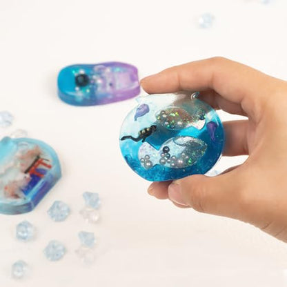 Resin Shaker Silicone Molds and Seal Films Casting Set Pack of 12 Enchanted Japanese Jewelry Charm Koinobori Mt Fuji Goldfish Bowl - color: Fish Tank, Torii, Mt Fuji, Carp Streamer Craft Pack of 12
