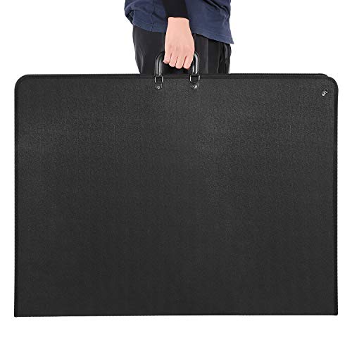 Professional Art Portfolio Case - 24 x 36 Inches - Light Weight & Durable - Shoulder Strap & Handle Options - Three Inside Pockets - Water Resistant - Documents Posters Monitors