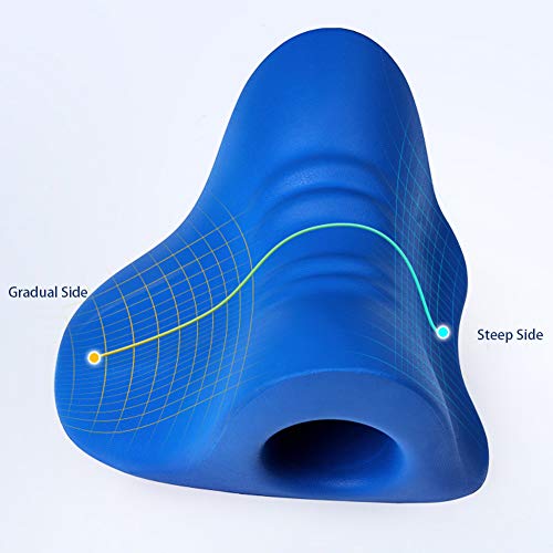 RESTCLOUD Neck and Shoulder Relaxer, Cervical Traction Device for TMJ Pain Relief and Cervical Spine Alignment, Chiropractic Pillow Neck Stretcher