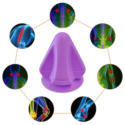 Trigger Point Massage, Massager Ball for Deep Tissue Myofascial Release Physical Therapy, Foot Plantar Fasciitis Pain Relief Psoas Hip Flexor Iliacus Release, Back Muscle Knot Release Tool - color: Purple Pointmassager