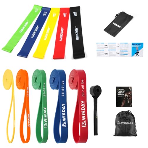 WIKDAY Resistance Bands for Working Out with Door Anchor - color: Colorful 02
