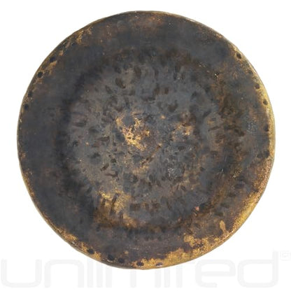 Unlimited Atlantis Gongs - Includes Gong, Mallet & Rope/Unlathed Bronze Gong W/Ancient Look/For Sound Healing, Meditation, & Yoga - size: 16"