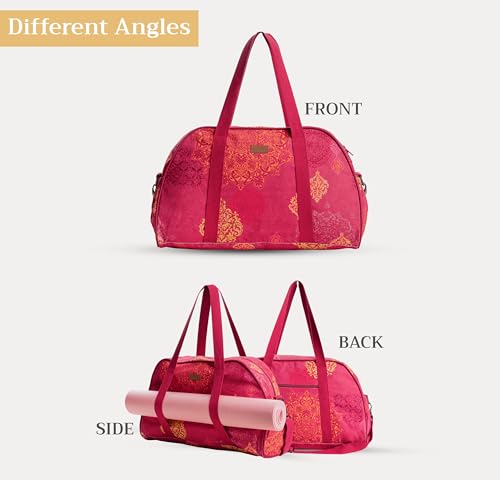 Maison d' Hermine Yoga Mat Duffle Bag Gym Tote Yoga Mat Carry Bag - color: Versailles, style: Yoga Mat Duffle Bag