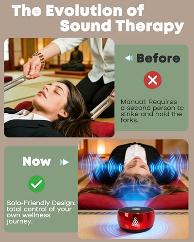 Tuning Fork for Healing Set Alternative–PUVIDJUT M3 Sound Healing Device - color: Echo Plum