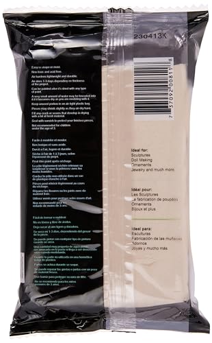 Creative Paperclay for Modeling Compound, 16-Ounce, White, 4" x 1" x 8" (Length x Width x Height)