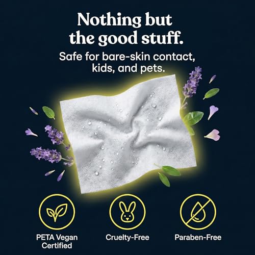 ASUTRA Yoga Mat Cleaning Wipes (Lovely Lavender), 1 (1 Pouch = 30 Wipes) - size: 1 Pouch (30 Wipes)