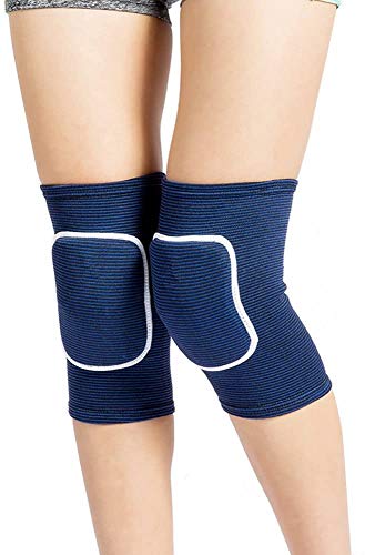 Volleyball Knee Pads for Dancers, Soft Breathable Knee Pads for Men Women Kids Knees Protective, Knee Brace for Volleyball Football Dance Yoga Tennis Running Cycling Workout Climbing - color: Blue, size: Small