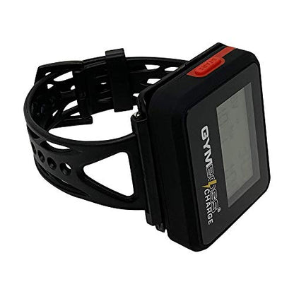 Gymboss Charge Interval Timer and Stopwatch & Watchstrap - Bundle - color: Black / Red