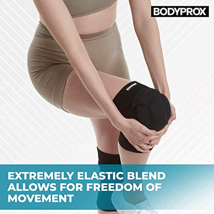 Bodyprox Protective Knee Pads, Thick Sponge Anti-slip Knee Sleeve - size: Large