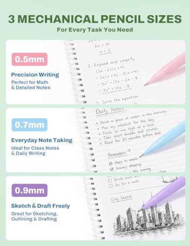 SUNEE Pencil Case with Supplies, 54PCS Aesthetic Stationery Set with 8 Pastel Highlighters, 8 Gel Pens Black Ink, 6 Mechanical Pencils, Back to School, College Essentials for Students, Green - color: Green, style: 54 Pack