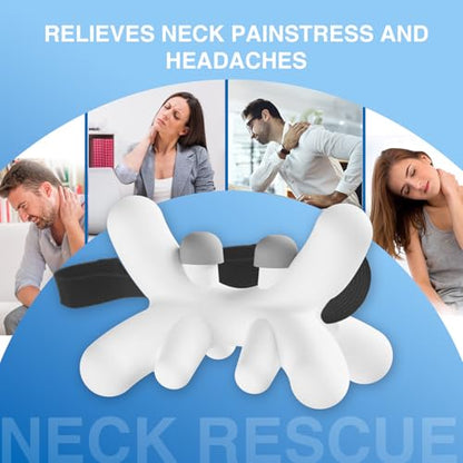 Occipital Release Tool, Release Tool for Neck for Headache Relief, Deep Nerve Release Tool with Acupressure Design Targeting Hard-to-Reach Muscles, Gift for Women & Men - color: White