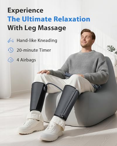 CINCOM Leg Massager for Circulation and Pain Relief FSA - HSA