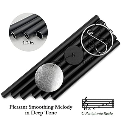 ASTARIN Large Wind Chimes Outdoor Deep Tone,Black - size: 45“ Black