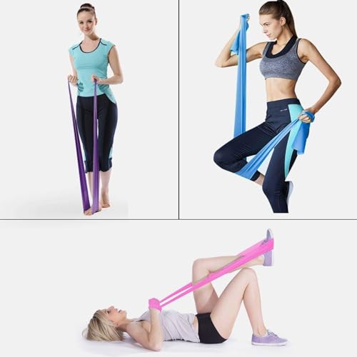 Yoga Resistance Bands, Light to Medium Heavy Tension for Stretching and Home Workouts