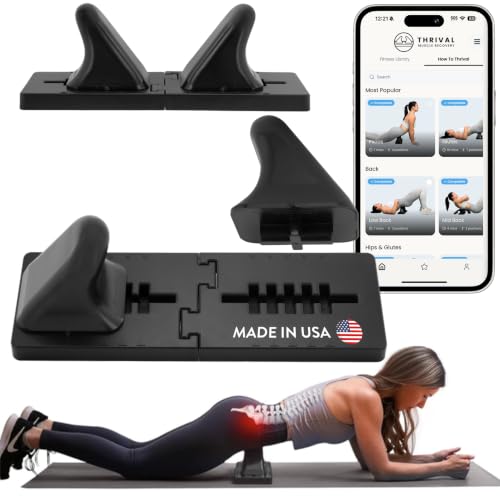 Thrival Wave, Adjustable Psoas Muscle Release Tool, Carbon Black - color: Carbon Black, size: Thrival Wave