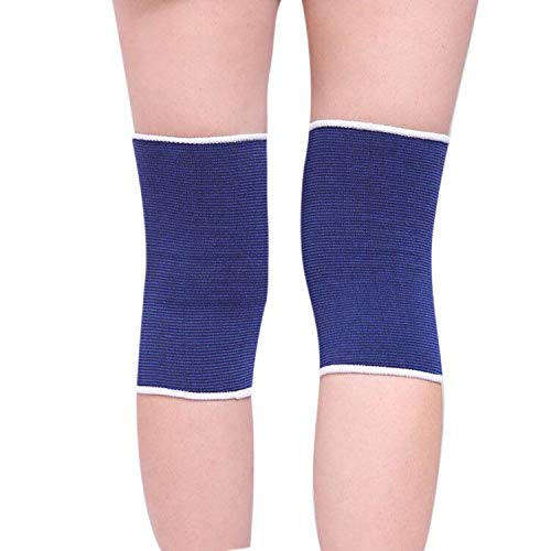 JUMISEE Kids Knee Pad, Anti-Slip Padded Sponge Knee Brace Breathable Flexible Elastic Knee Support for Football Volleyball Dance Skating Basketball Sports - color: Blue, size: X-Small(4-7 Years old)