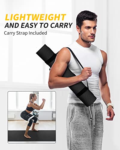 CAMBIVO Extra Long Wide Yoga Mat, Thick PVC Workout Mat - size: 84" x 30" x 6mm