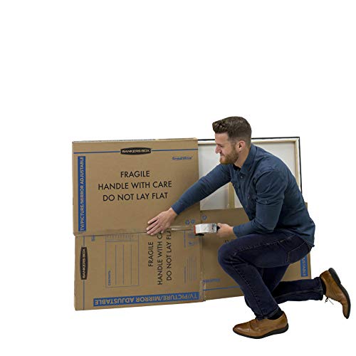 Bankers Box 3-Pack Adjustable TV/Picture/Mirror Moving Boxes | Protect TVs, mirrors, and framed art with rigid moving boxes sized for flat, fragile items. - style: Adjustable