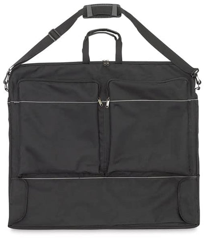 MEEDEN Art Portfolio Bag: 24 x 29 Inch Black Canvas Portfolio Case | Waterproof 600D Oxford with 6 Pockets for Artwork, Canvas, Sketching, Photography, Poster, Solar Panel