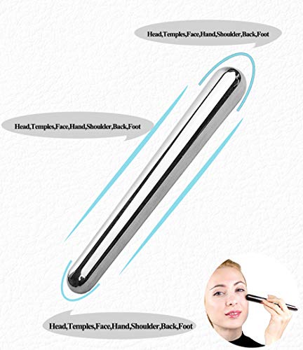 Stainless Steel Face Massage Therapy Stick-Guasha Massage Wand | Acupressure Massage Tools for Deep Tissue,Soft Tissue Myofascial Release Relief Pain - size: 5.9 Inch (Pack of 1)