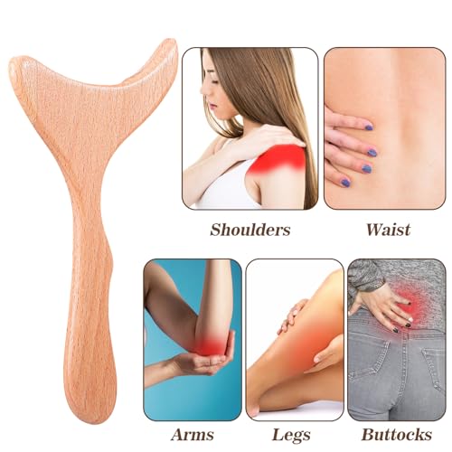 Wood Therapy Massage Tools 7 inch Wooden Lymphatic Drainage Massager