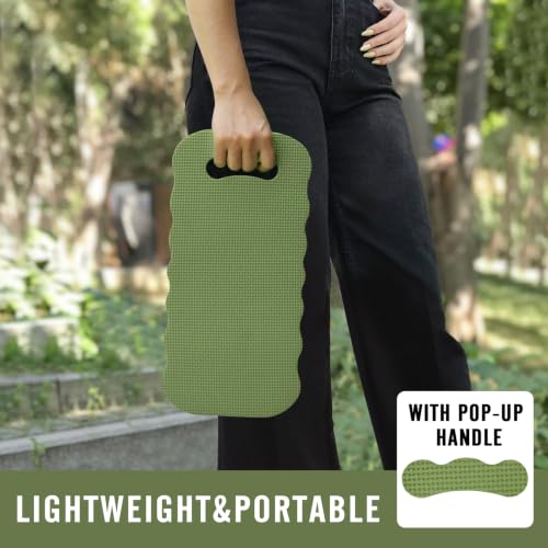 Altdorff Thick Kneeling Pad 2 Pack, Waterproof, Comfortable Garden Kneeling Pads Stain Resistant, Multi-Functional Kneeler Pad for Gardening, Baby Bath, Yoga, Praying and Exercise (Sage Green) - color: Sage Green