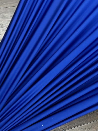 Premium Nylon Lulu Yoga Spandex Fabric - Ultra-Soft & Stretchy 4-Way Stretch Fabric by The Yard - Perfect for Activewear and Swimsuit Fabric, and More -1 Yard - 58 Inch Width (Royal Blue) - color: Royal Blue