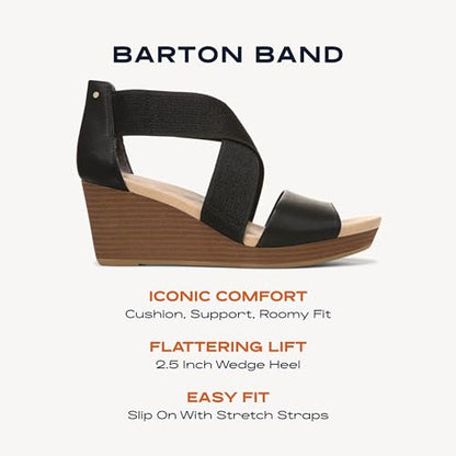 Dr. Scholl's Barton Band - color: Black Smooth, size: 9.5