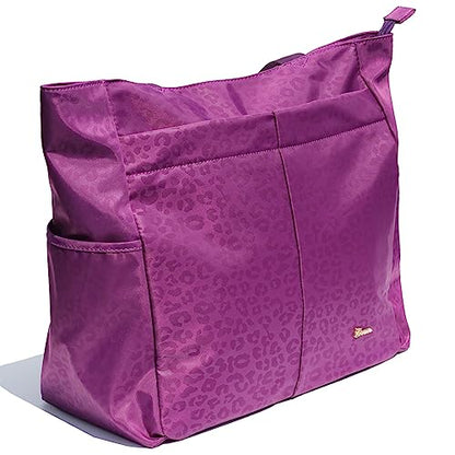 ESVAN Original Floral Tote Bag Large Shoulder Bag with Multi Pockets for Gym Travel Beach Daily Bags - color: A2