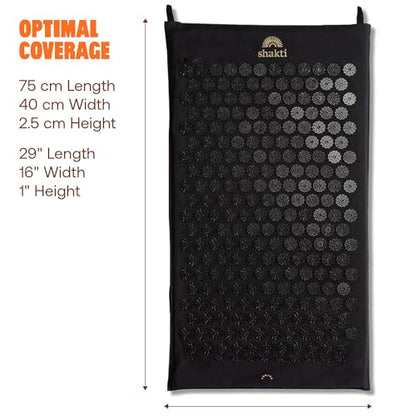ShaktiMat Acupressure Mat for Tension Release & Relaxation, Level 1 Black - color: Black, size: Level 1