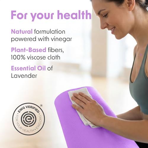 Wipex Gym Wipes Bucket Refill – EWG Verified, Plant-based Fitness Equipment Wipes, Lavender and Vinegar to Clean Surfaces, Safe Yoga Mat Cleaner, Gym & Peloton Bike Cleaner, 400 Count (Pack of 2) - size: 400 Count (Pack of 2), style: Lavender: Refill