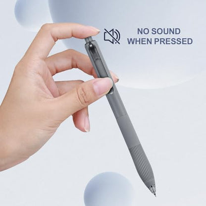 Linbsunne Gel Pens, 0.5mm Black Ink Pens Quick Dry, 18-count | Fine Point Smooth Writing Pens with Comfort Grip Retractable Pen for Nurses Teacher, Journaling, Office School Supplies - color: 18-count