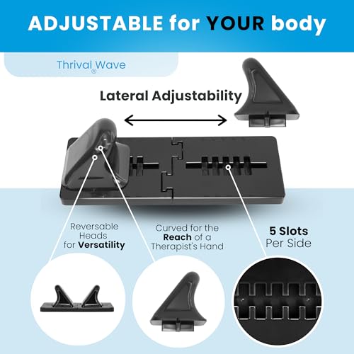 Thrival Wave, Adjustable Psoas Muscle Release Tool, Carbon Black - color: Carbon Black, size: Thrival Wave