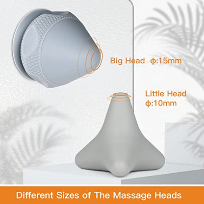 Trigger Therapy Tool with Suction Cup Manual Massage Kit to Relieve Muscle Pain and Tension - Legs Grey (2PCS) - style: Gray