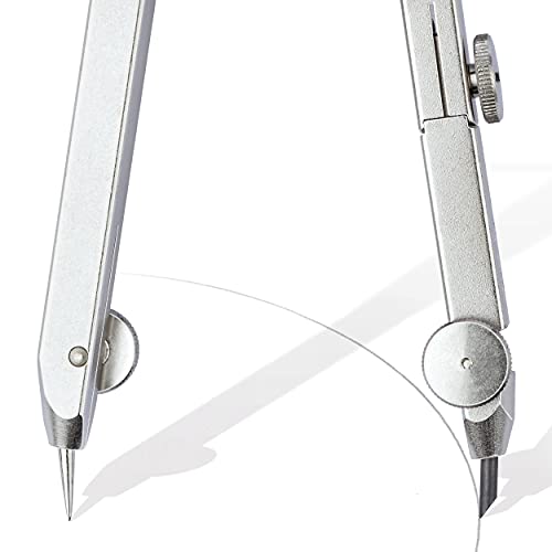 STAEDTLER Comfort 4 Pc Metal 6" Quick Setting Compass Set, 551 02