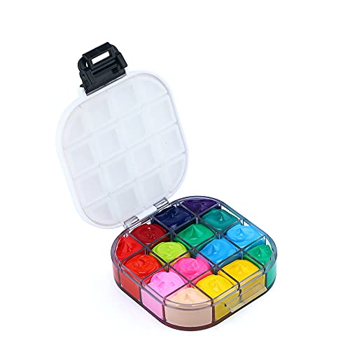 Transon Paint Saver Storage Palette Box 16well Portable Airtight Black - color: Black