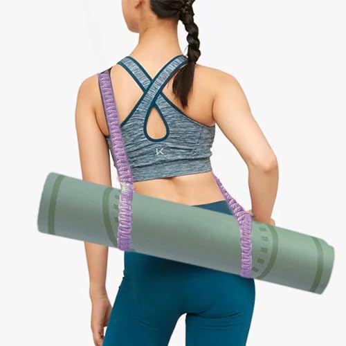 kiido Macrame Yoga Mat Carrying Strap [MAT NOT Included], Hand Woven Multi-Purpose Strap/Carrier - color: Purple