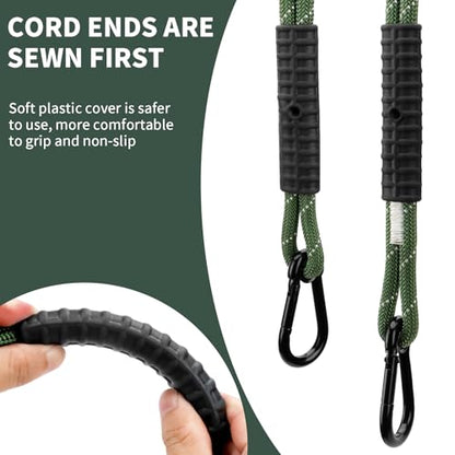 Heavy Duty Tree Swing Ropes, Hammock Tree Straps Hanging Kit, for Outdoor Swings Hammock Playground Set Accessories (2ft,25",Green,1Pack) - size: 25‘'(2ft)