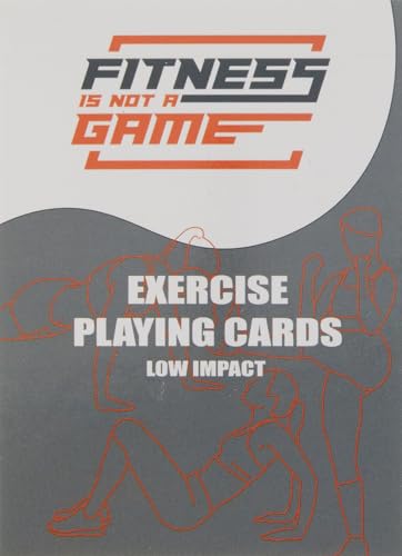Low-Impact Exercise Playing Cards | 52-Card Deck | Bodyweight | All Fitness Levels | Strength Training and Cardio | at-Home Workout | Family Game Night | Fun