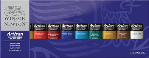 Winsor & Newton Artisan Water Mixable Oil Color Paint Set, 1.25-oz (37ml) Tubes, Set of 10 - style: Tube Set 10 x 1.25-oz